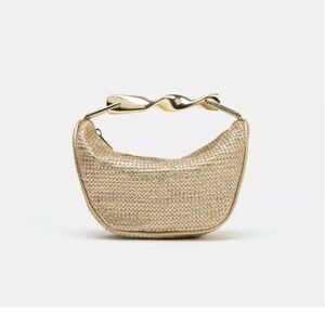 Zara bag with metallic handle never used